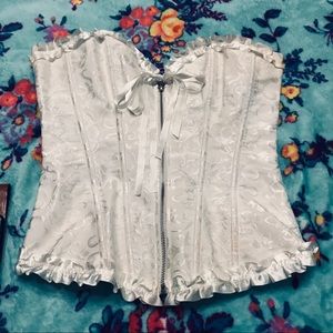 All the frills White Bustier - size M